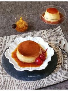 Foto resep Caramel Custard Pudding With Pineapple