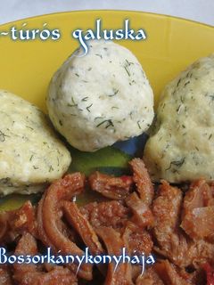 Kapros-túrós galuska (Gluténmentesen is) recept fotója