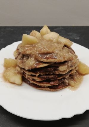 Mini almás-fahéjas zabpalacsinta recept fotója