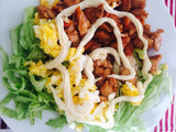 Pollo-mayo-arroz (receta Coreana: 치킨마요덮밥 )