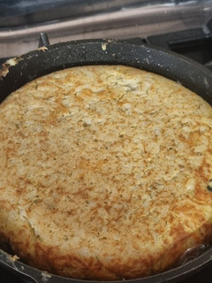 Foto principal de Recetas de instagram: tortilla de arroz espinacas y queso