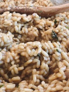 A picture of Mushroom Risotto.