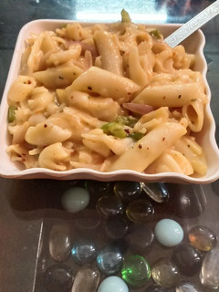 A picture of White Sauce Macaroni Pasta.