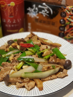 熱炒風黑胡椒鮮菇肉絲 的食譜成品照片