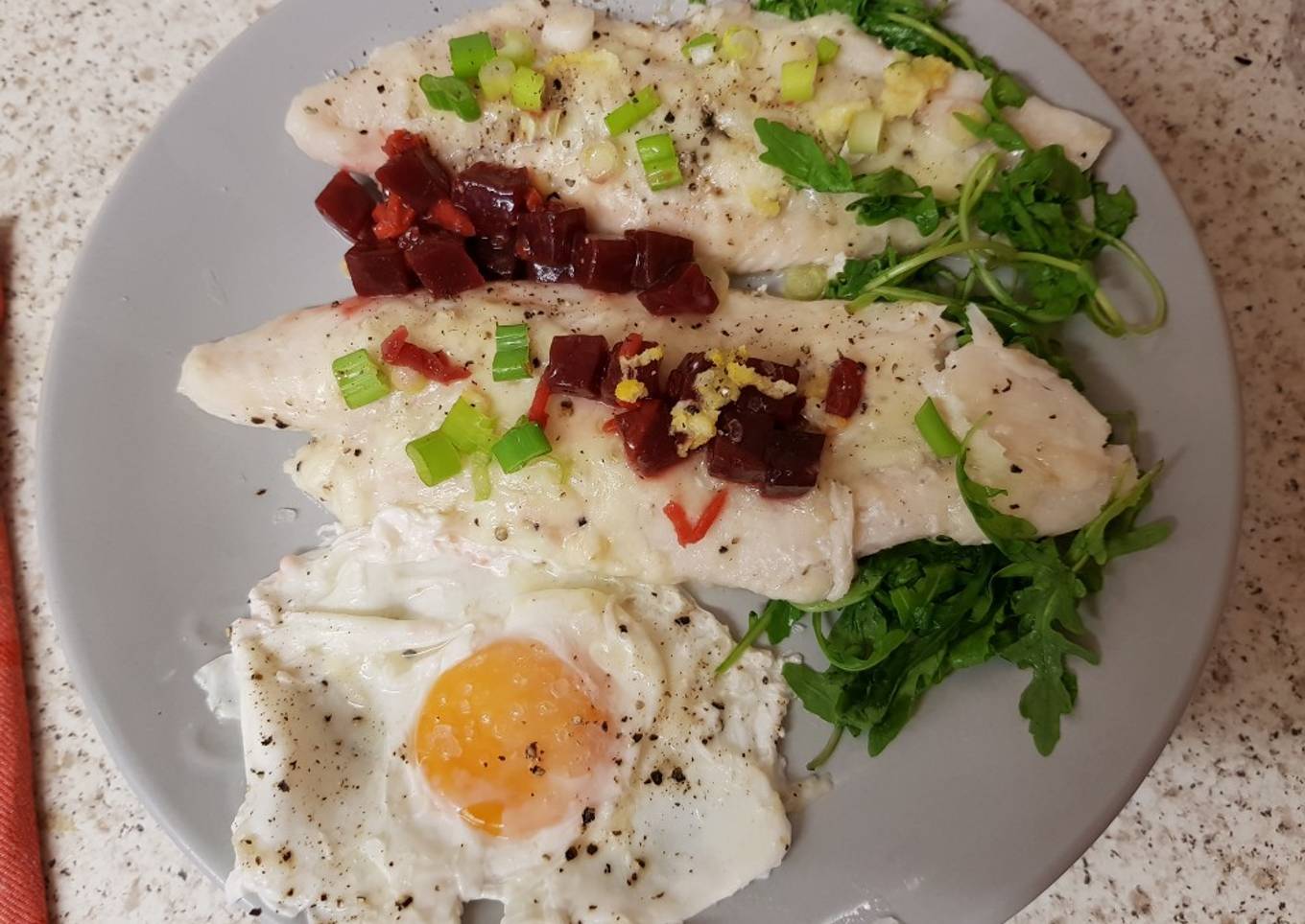 My Lemon Peppered Basa with Cheese and Garlic