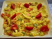 Una foto de couscous curry