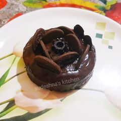 A picture of Healthy choco ganache brownie.