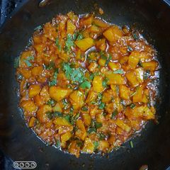 Potato cauliflower sabzi A picture of Potato cauliflower sabzi.