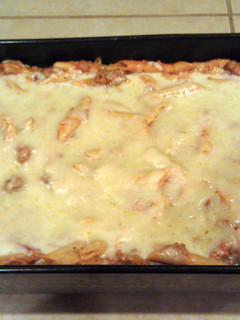 A picture of Cheesy Mostaccioli.