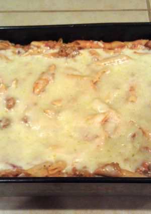A picture of Cheesy Mostaccioli.
