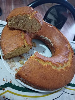 Una foto de Budín de banana fácil