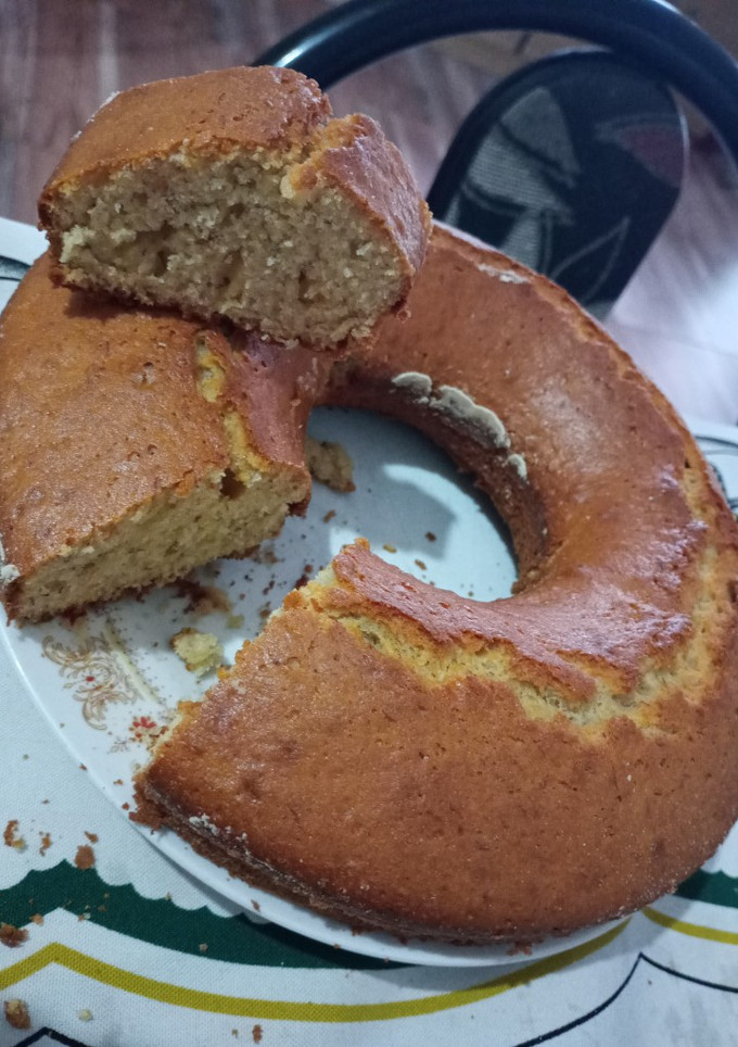 Una foto de Budín de banana fácil