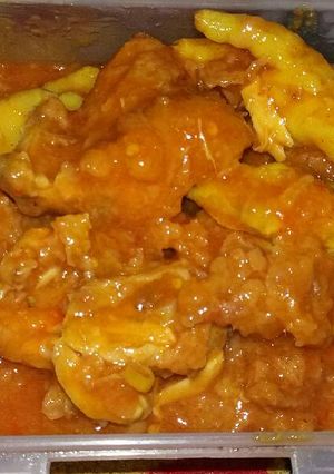 Foto resep 04. Ayam tepung ceker asam manis
