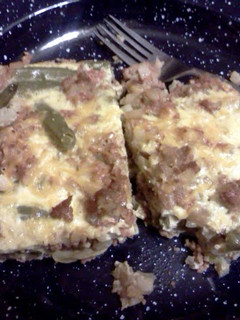A picture of corn beef hash casserole.