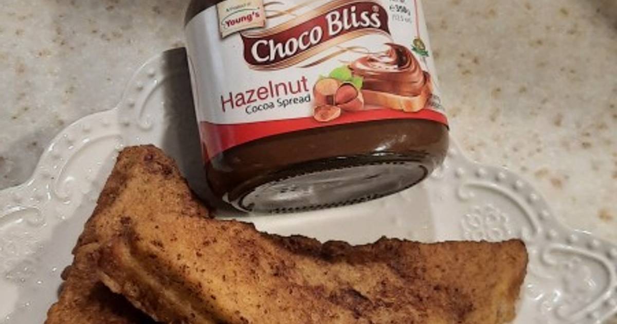 Chocolate Filled French Toast Recipe by Fakhra Rubab Cookpad