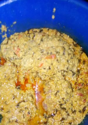 A picture of Egusi soup.
