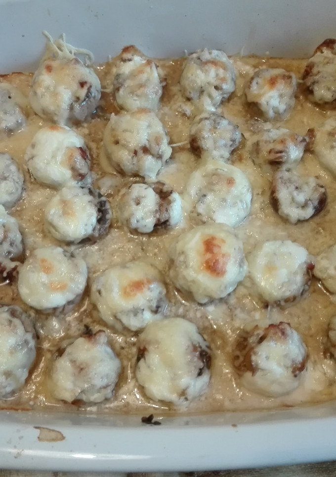 Una foto de Champiñones rellenos