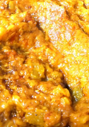 A picture of Kaddu ki sabzi.