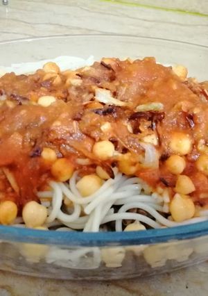 صورة لوصفة الكشري