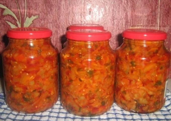 Салат Кубанский На Зиму Рецепты С Фото