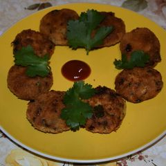 A picture of Paneer Cutlet.