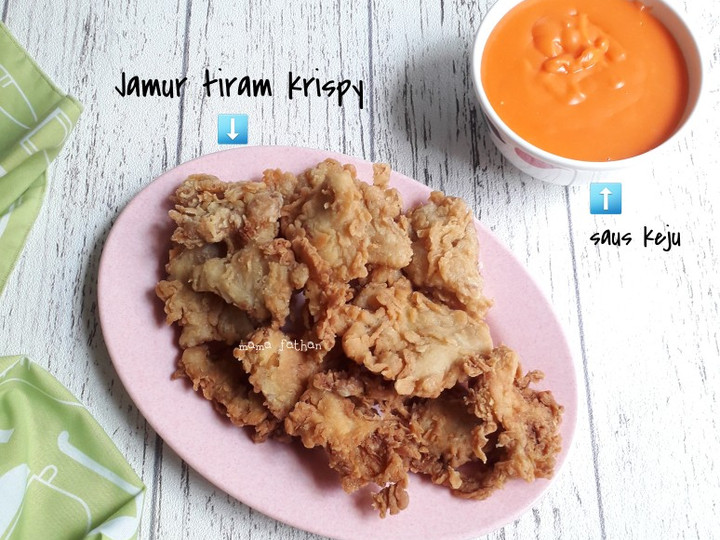 Bagaimana Menyiapkan Jamur tiram krispy saus keju, Enak Banget