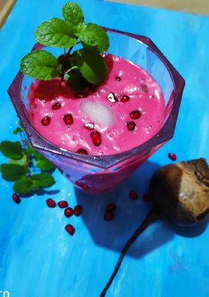 A picture of Beetroot cooler smoothie.
