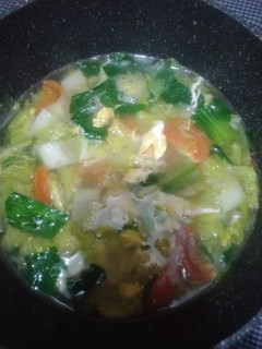 Foto resep Sayur Kuah Sawi Telur
