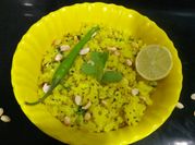 A picture of flattened rice