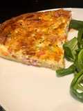 Crustless Quiche with Bell Peppers, Tomatoes, and Bacon