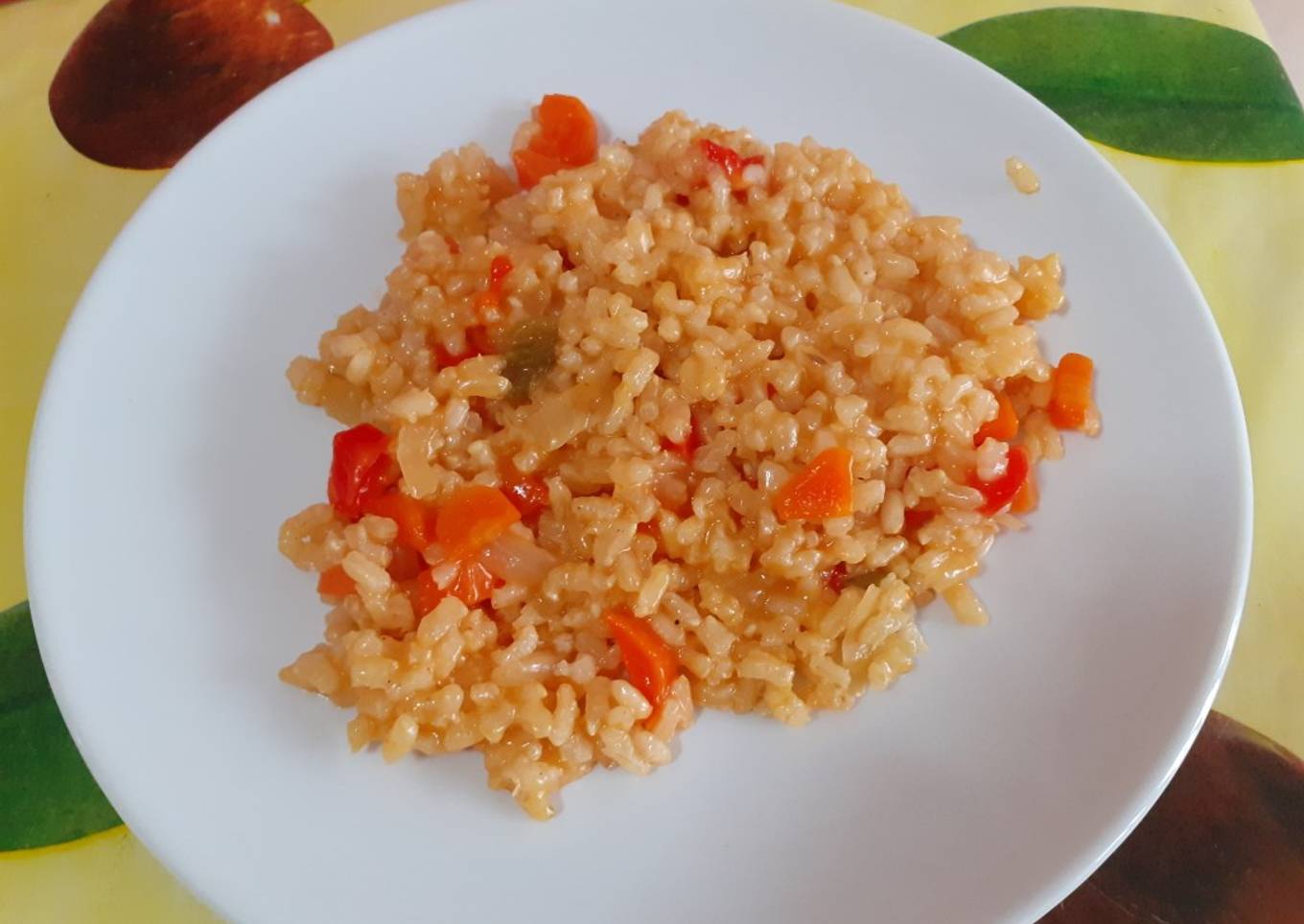Arroz integral con verduras