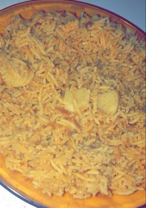 صورة لوصفة رز مطبوخ