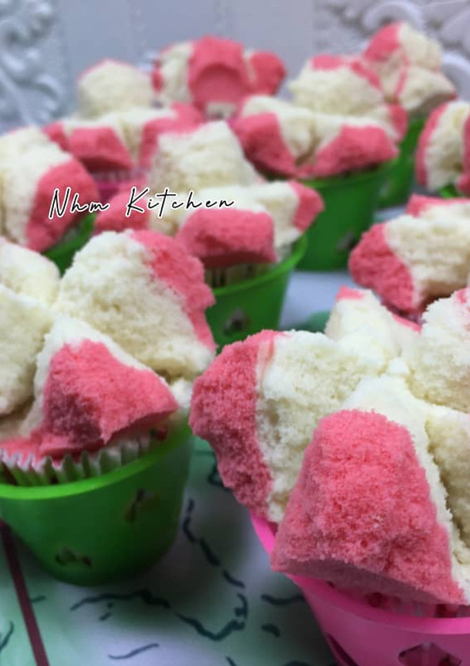 Foto resep Bolu kukus mekar tanpa soda anti gagal (hanya mixer 5menit)
