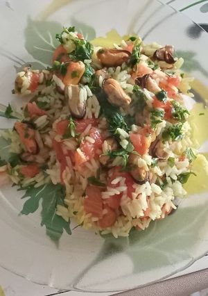 Una foto de Cazuela de mejillones al vino blanco
