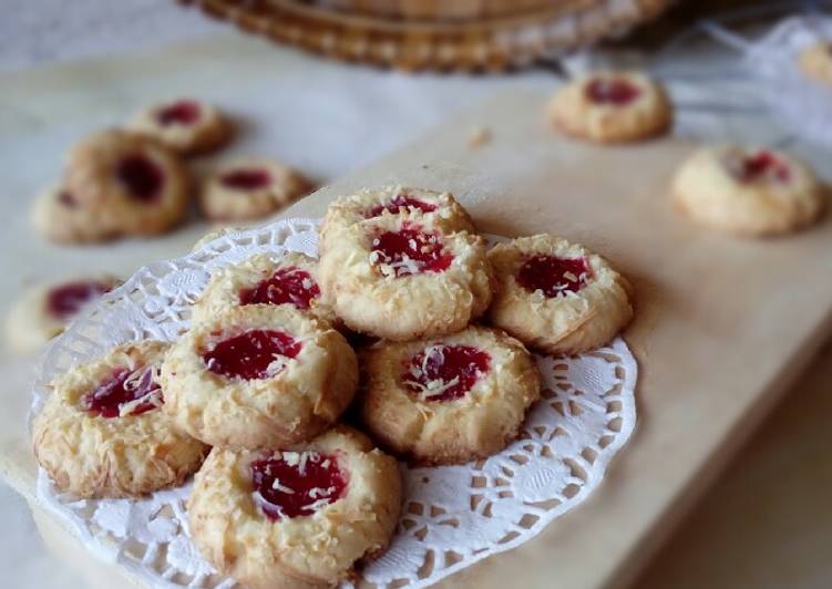 Cara Gampang Membuat Thumbprint cookies Anti Gagal