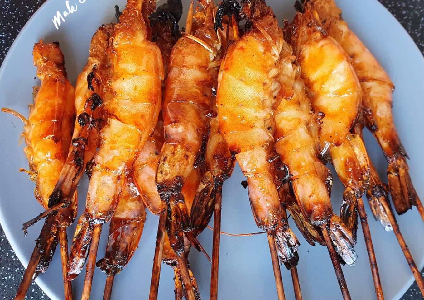 Sate Udang Madu Oven