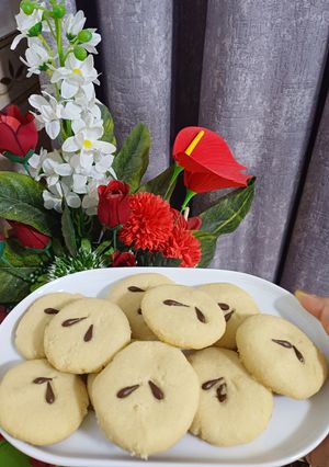 عکسی از دستور 🌼کوکی ساده با روغن بدون تخم مرغ🌼