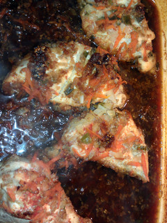 A picture of K's Teriyaki chicken.