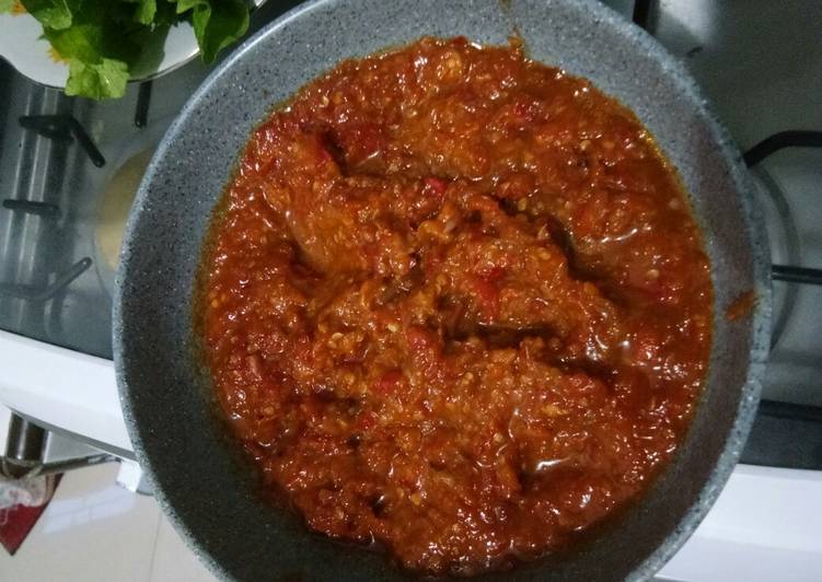 Resep Sambal terasi lalapan Anti Gagal