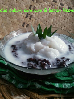 Foto resep *duo bubur; sum-sum & ketan hitam*