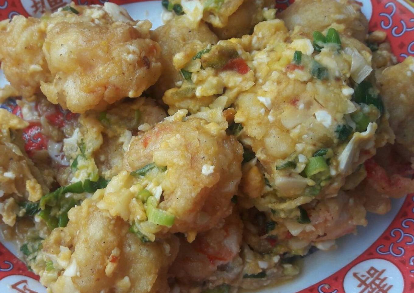 Crispy Fried Shrimp with Salted Eggs (Udang Telur Asin)