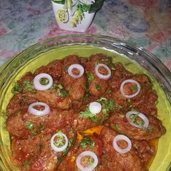 Karahi kabab A picture of Karahi kabab.