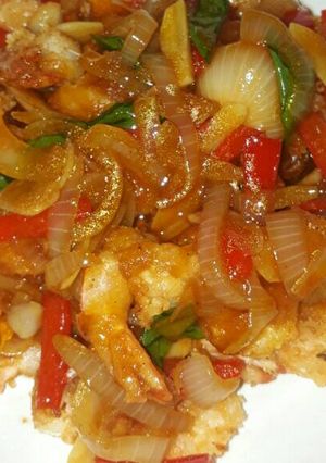Foto resep Udang asam manis