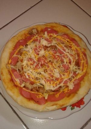 Foto resep Pizza teflon super simple pokoe endang bambang gulindang