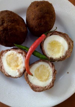 A picture of Scotch Eggs.