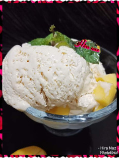 A picture of Mango ice cream.