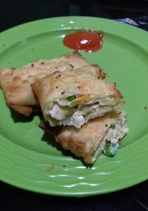 Foto resep Pangsit Goreng isi Tempe & Sayur