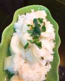 Xôi sắn (xôi khoai mỳ) nấu nồi cơm điện