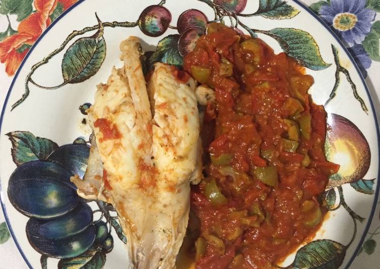 Coda di rospo pomodorini e olive