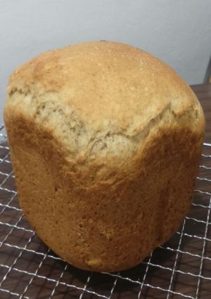 Una foto de Pan de banano (plátano) hecho en máquina